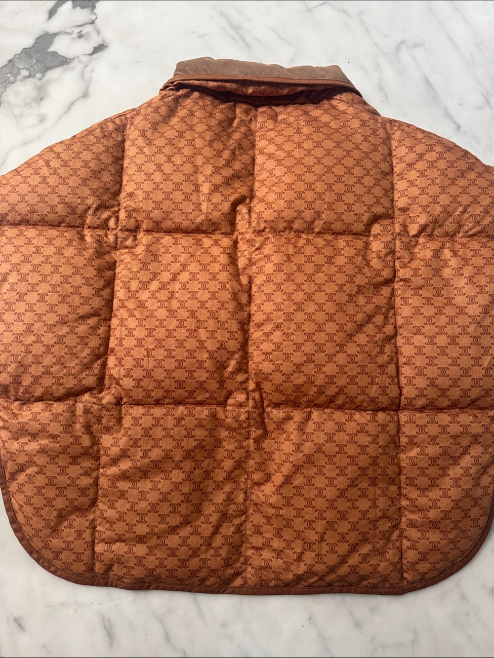 Celine Quilted Cropped Puffer Capelet - Picture 7 of 7